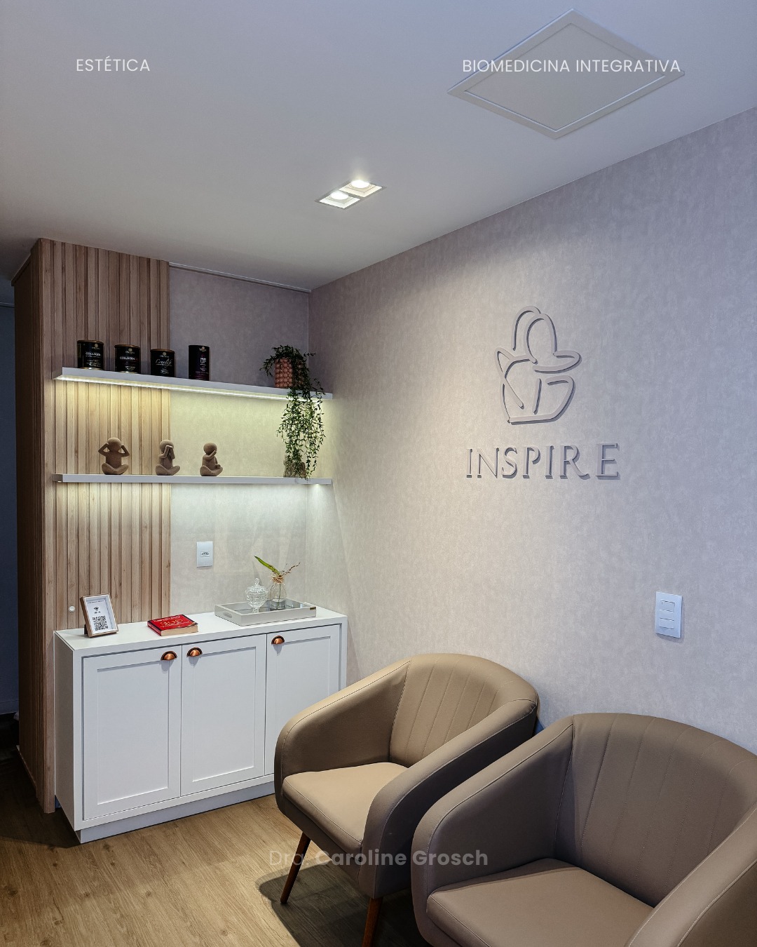 Sala de espera do espaço Inspire